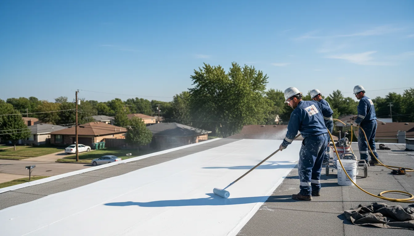 Commercial roof coating in Carp Lake, MI near me
